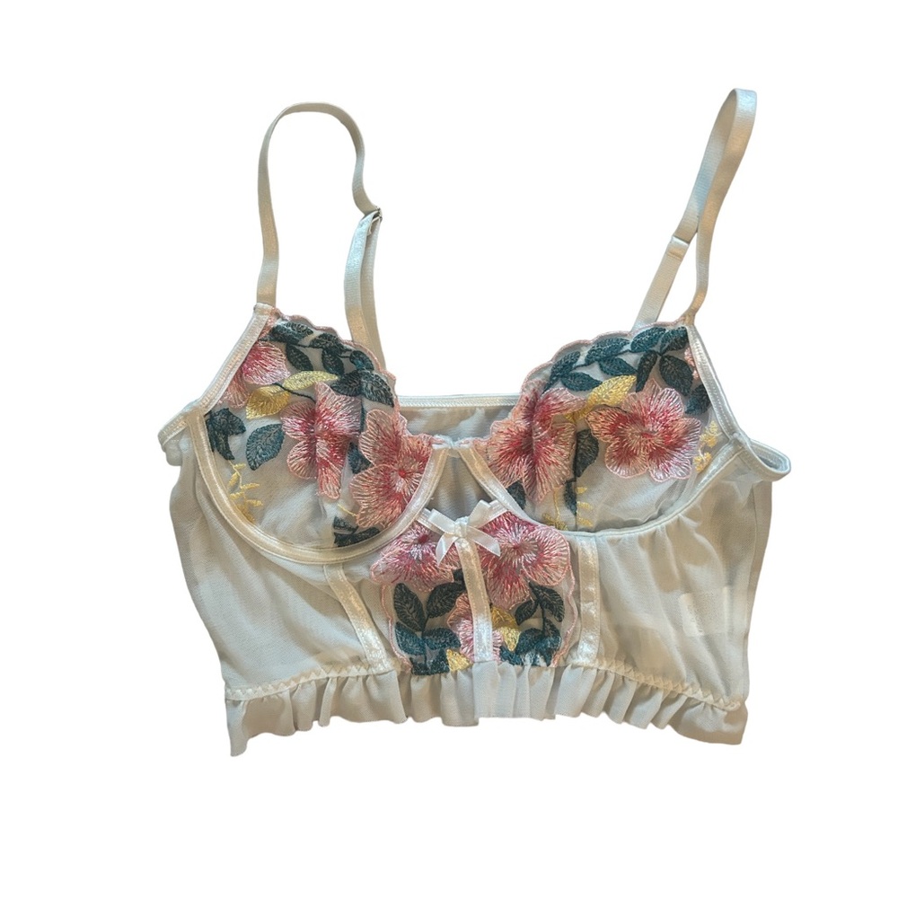 Floral see through top
